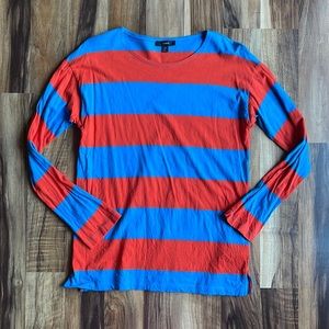 J.CREW Nautical Boatneck Striped Shirt